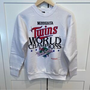 VTG MLB Minnesota Twins 1987 World Series Champions Crewneck Sweatshirt